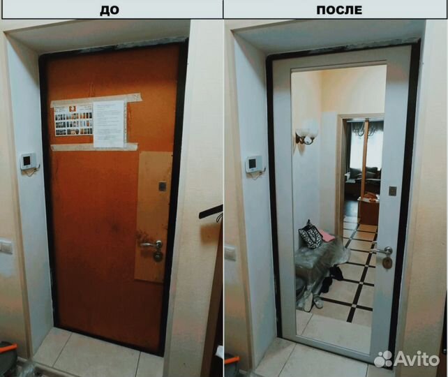 Замена панелей на входной двери