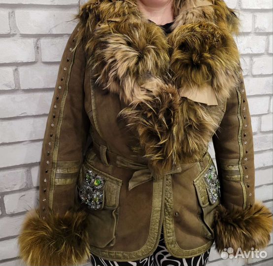 Дубленка натуральная женская 44-46 р