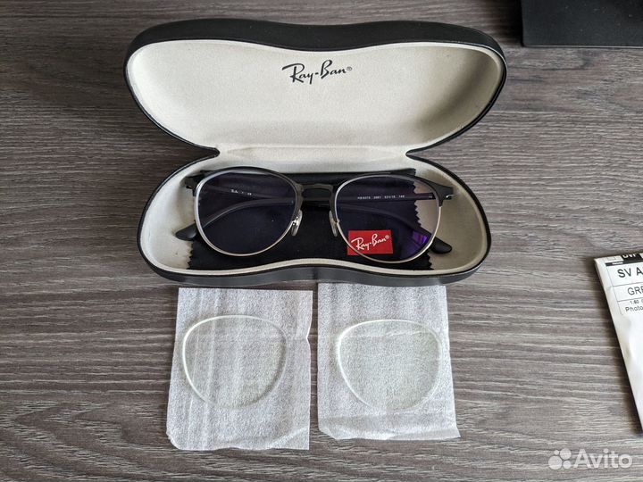 Очки -4.00 RayBan Zeiss затемняются на солнце