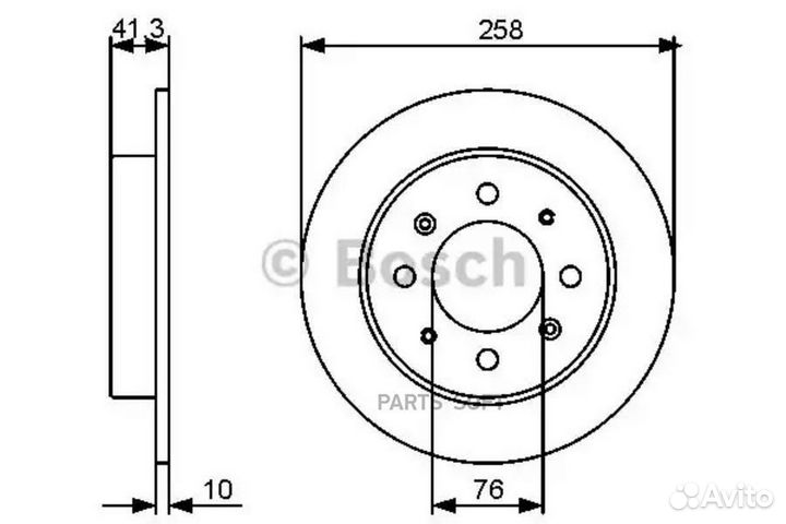 Bosch 0986479462 0 986 479 462 диск тормозной задн