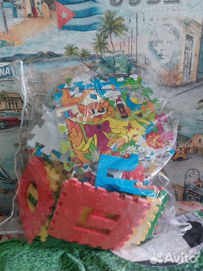 Мягкий коврик пазлы