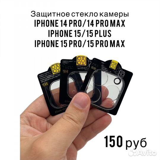 Защитное стекло на камеру iPhone 15