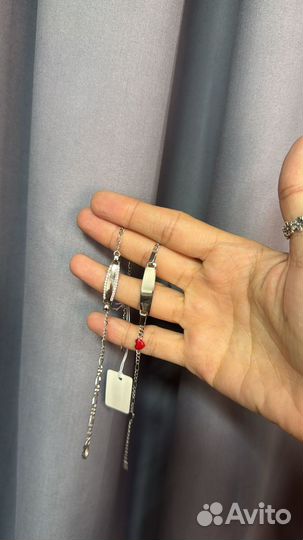 Детские браслеты серебро