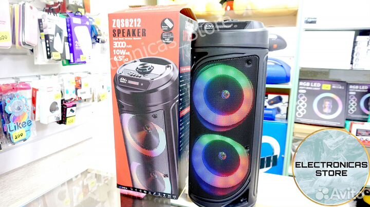 Беспроводная Колонка с Микрофоном ZQS-6212