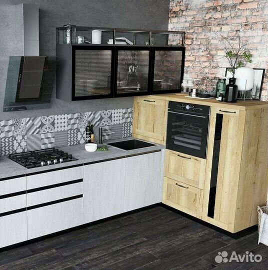 Современная кухня на заказ мдф фасады