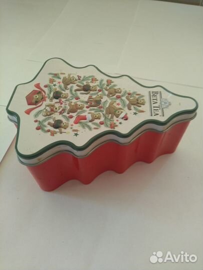 Коробка металлическая ёлочка