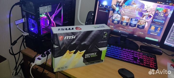 Видеокарта gtx 1050 ti 4gb msi