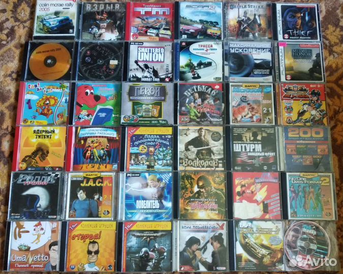 CD и DVD диски с играми