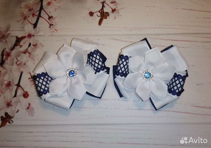 Бантики ручной работы, банты для школы нарядные