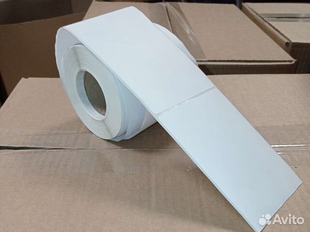 Термотрансферные этикетки 75*120 от 10 рул