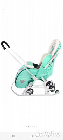 Детские санки коляска