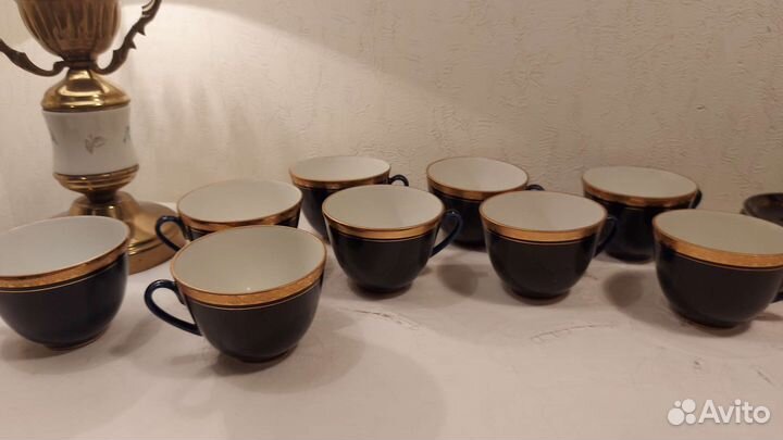 Павлины, Чашки и блюдца Лфз, Дулево разные виды