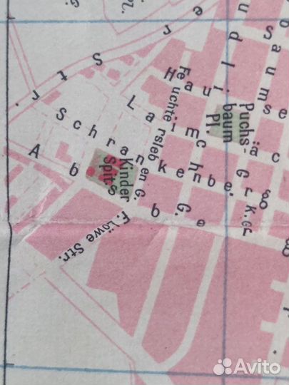 Антикварная карта Вена 1938 год Pläne von Wien