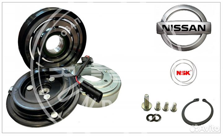 Муфта компрессора NSK Nissan Murano Teana на 4WD