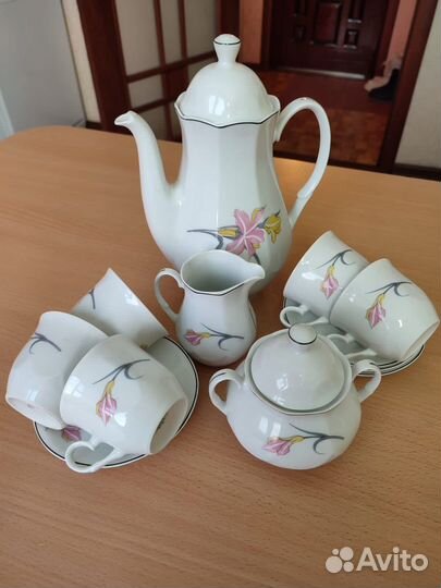 Винтажный кофейный сервиз Польша