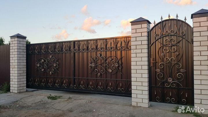 Кованые ворота, калитки