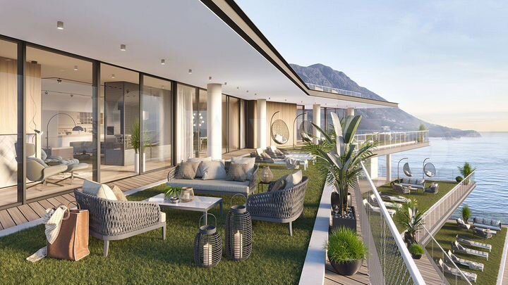 1-к. квартира, 72 м² (Черногория)