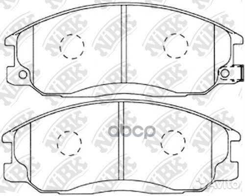 PN0103-nibk колодки дисковые передние Hyundai
