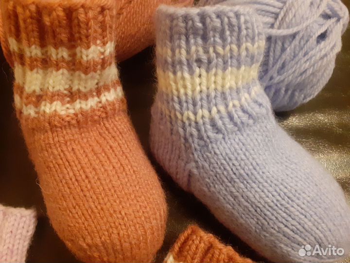 Носки вязаные ручной работы детские