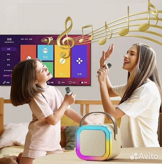 Детская караоке-система с двумя микрофонами
