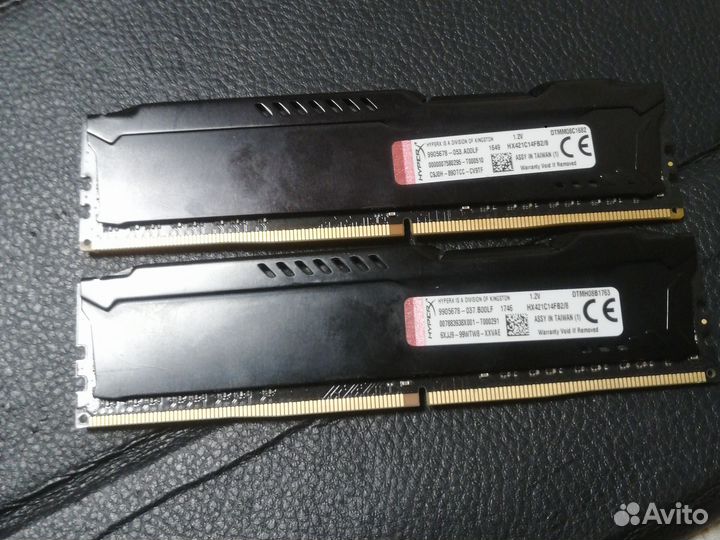 Оперативная память ddr4 hyperx fury 16gb