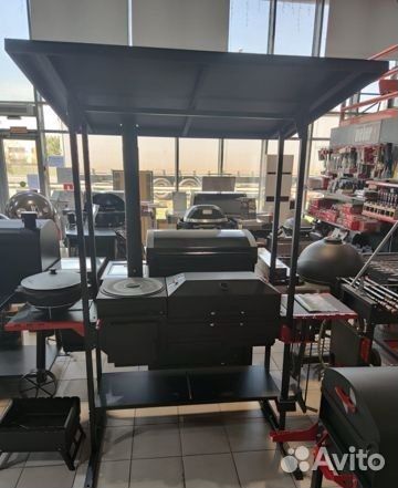 Печь-мангал с крышей Grillver