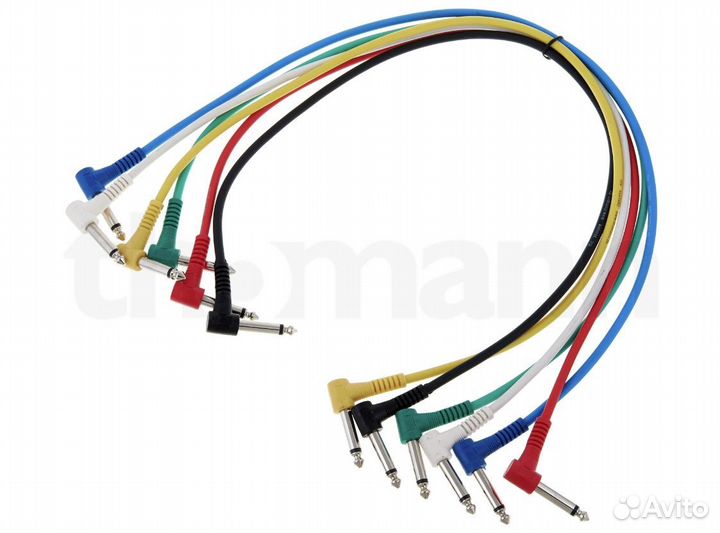 Патч-корд sssnake SK367-06 jack-jack, длинна 60 см