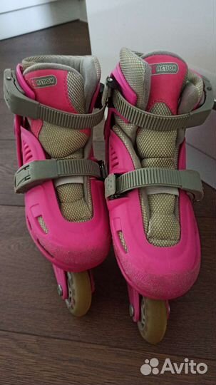 Роликовые коньки, бесшумные колёса р. 30-33