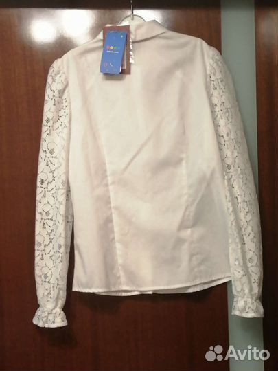 Блузка школьная белая для девочек 158