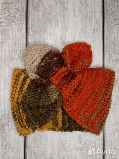 Повязка на голову вязаная