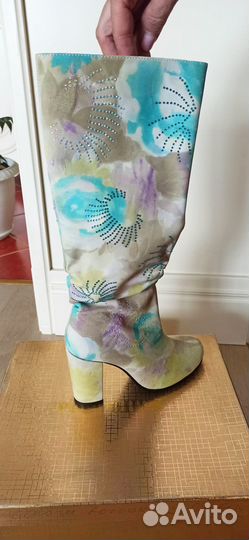 Сапоги женские натуральная кожа, 37 размер