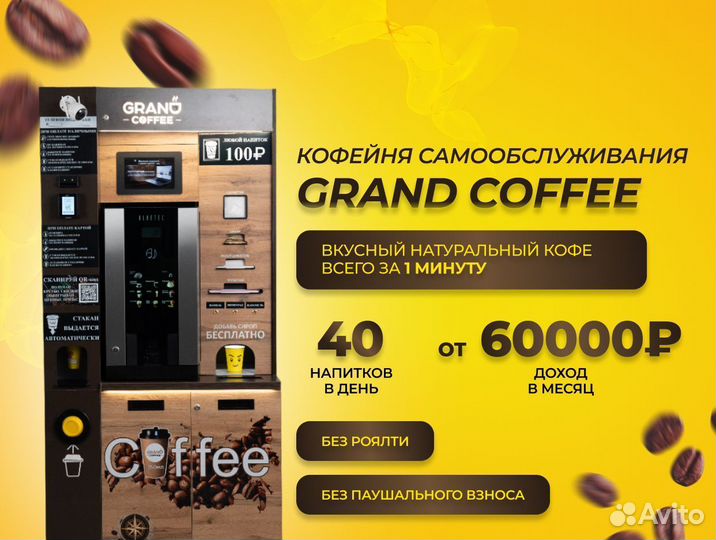 Новые кофейни самообслуживания Grand Coffee