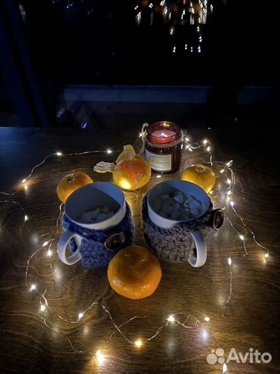 Вязаный чехол-грелка на кружку