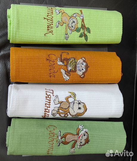 Кухонные вафельные полотенца