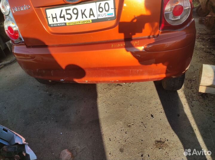 Бампер задний kia picanto
