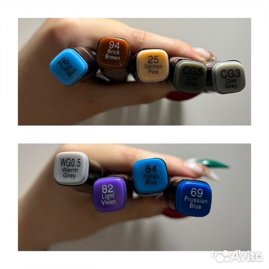 Маркеры для скетчинга (рисования), 39 штук