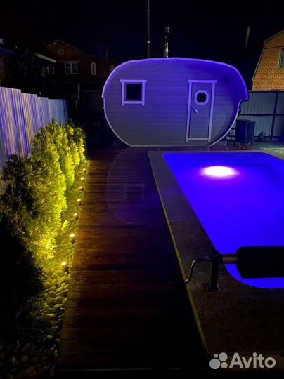 Баня с теплым бассейном