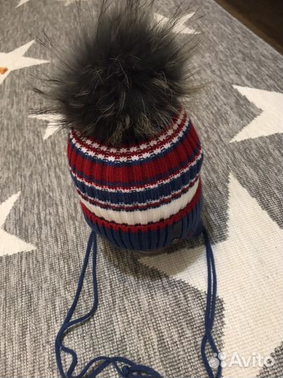 Шапка зимняя для мальчика 52 новая