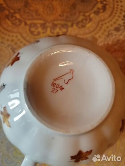 Сахарница фарфор вербилки СССР