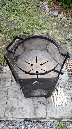 3 в 1.Печь казан мангал