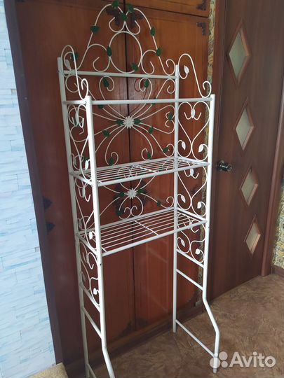 Этажерка металлическая для ванной