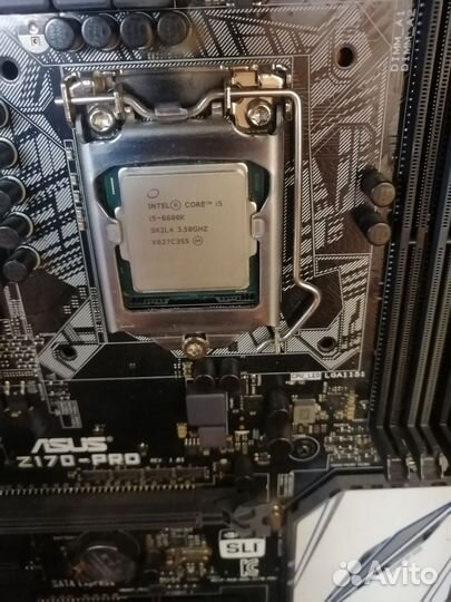 Процессор i5 6600k + м.п Z170-pro + корпус