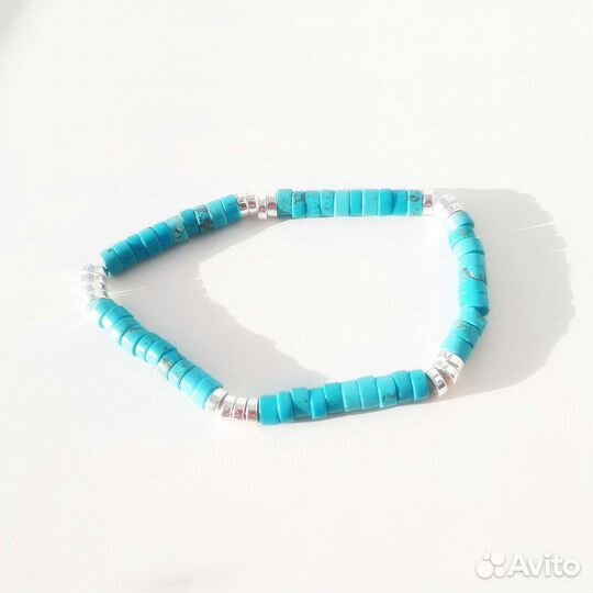 Комплект браслетов из натуральных камней