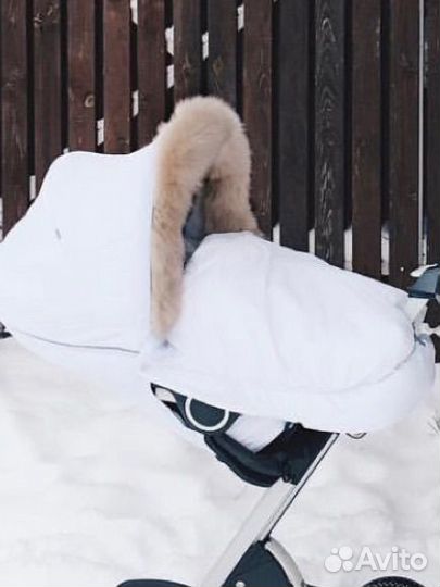 Зимний кит на коляску stokke