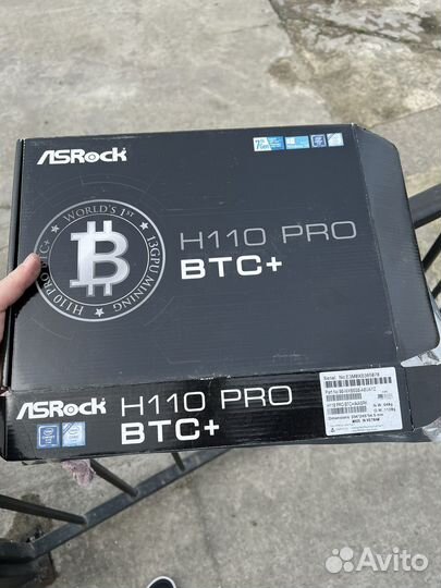 Материнская плата asrock h110 pro btc+