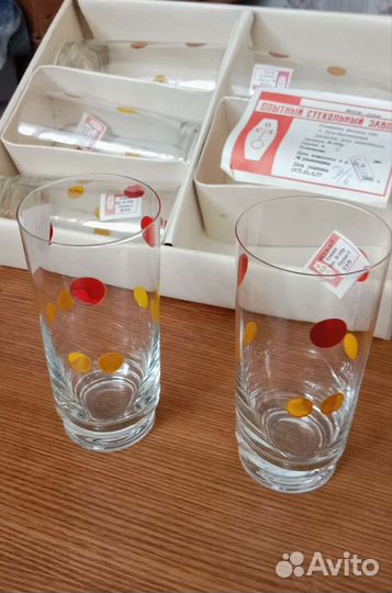 Стаканы коктейльные 6шт- Привет из СССР, стекло