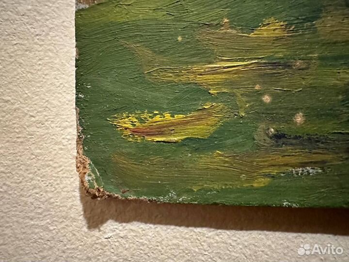 Старинная картина маслом