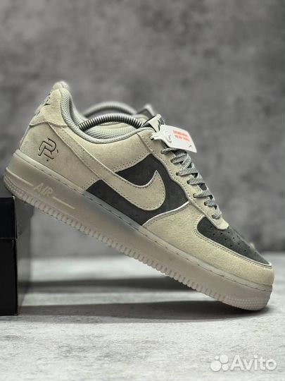 Кроссовки Nike Air Force 1 Grey Pavy (Арт.38830)