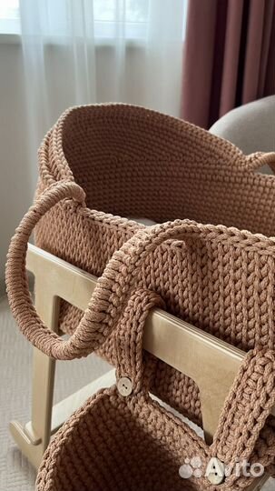 Люлька колыбель вязаная для малыша