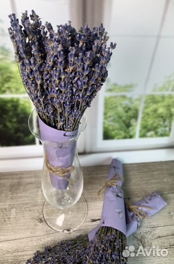 Лаванда ароматная букет сухоцвет